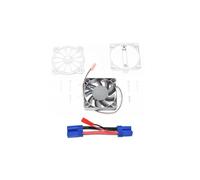 XAQRYQO Parti di Auto telecomandate per ARRMA per Granite per SENTON per VORTEKS per KRATON per Vendetta 3S 1/10 1/8 RC Auto Motore Metallo Radiatore con Ventola di Raffreddamento(Silver)