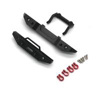 XAQRYQO Parti di Auto telecomandate per FMS per Fire per Horse per EAZYRC per Thunder per Storm 1/18 Parti Metalliche per Auto Telecomandate Paraurti Anteriore E Posteriore(Black)