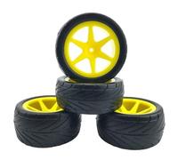 XAQRYQO Parti di Auto telecomandate per HPI WR8 per LC Running Broker Pneumatici da per Strada 1/10 Pezzi di Ricambio per Fuoristrada(Yellow)