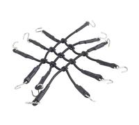 XAQRYQO Parti di Auto telecomandate per SCX10 86100 TRX4 per FMS per Willis CC02 per MST CMX per WPL C24 Rete Portabagagli Elastica Portapacchi Ganci 1/10 RC Auto Crawler(Black)