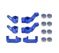 XAQRYQO Parti di Auto telecomandate per Traxxas 2WD per Slash per Stampede per Rustler 1/10 RC Parte Auto Blocco Ruote Anteriori Sterzo Staffa per ASSE Stub Posteriore(Blue)