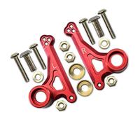 XAQRYQO Parti di Auto telecomandate per Traxxas per E-Revo 2.0 per VXL 86086-4 per Monster Truck 1/10 RC Auto Aggiornamento Metallo Anteriore Bilanciere Set Shock Mount 5358(Red)