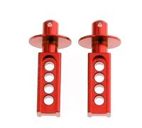 XAQRYQO Parti di Auto telecomandate per Traxxas per Mini per E-Revo per Slash 1/16 RC Auto Aggiornamenti Parti Accessori Anteriore Metallo Messaggi del Corpo per Monte Shell Colonna(Red)