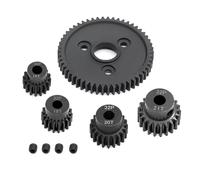XAQRYQO Parti di Auto telecomandate per Traxxas per Slash for Stampede per Summit 1/10 RC Auto Spur Gear 54T 0.8 32P con 16T 18T 20T 21T Pignoni Set