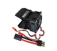 XAQRYQO Parti di Auto telecomandate per Traxxas per TRX4 per Defender per Bronco G500 per TRX6 G63 1/10 RC Crawler Car Dissipatore di Calore del Motore con Ventola Raffreddamento(Black)