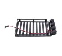 XAQRYQO Parti di Auto telecomandate per Traxxas per Trx4m per Bronco per Defender AX-8560 Parti di Simulazione Tetto Spotlight Rack Portapacchi 1/18 RC Crawler Car