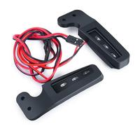 XAQRYQO Parti di Auto telecomandate per TRX-4 per Bronco 1/10 rc Car Shell Body Decoration Parts per Mini Paraurti Anteriore Luci Laterali Barra Faretti