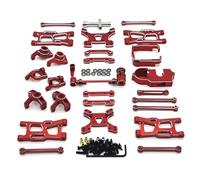 XAQRYQO Parti di Auto telecomandate per WLtoys per Corolla 1/14 1/12 RC Ricambi Auto Accessori Aggiornamento Metallo con Pacchetto Kit per Edge(Red)