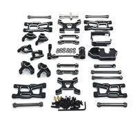 XAQRYQO Parti di Auto telecomandate per WLtoys per Corolla 1/14 1/12 RC Ricambi Auto Accessori Aggiornamento Metallo con Pacchetto Kit per Edge(Black)