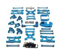 XAQRYQO Parti di Auto telecomandate per WLtoys per Corolla 1/14 1/12 RC Ricambi Auto Accessori Aggiornamento Metallo con Pacchetto Kit per Edge(Blue)
