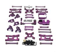 XAQRYQO Parti di Auto telecomandate per WLtoys per Corolla 1/14 1/12 RC Ricambi Auto Accessori Aggiornamento Metallo con Pacchetto Kit per Edge(Purple)