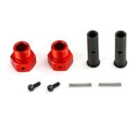 XAQRYQO Parti per Auto RC per 1/5 per Hpi per Rofun per BAHA per Rovan per Km per Baja 5B 5T 5SC Camion Rc Parti di Automobili 24mm Anteriore Esagonale Rafforzare L'Albero del Mozzo della Ruota(Red)