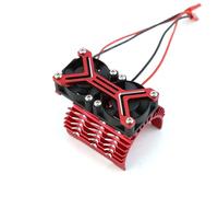 XAQRYQO Parti per Auto RC per Arrma per Traxxas 1/7 1/8 RC Auto 4068 4074 4082 4268 4274 Motori Dissipatore di Calore del Motore Doppio 20000 Giri/min Ventola Raffreddamento 40-42mm(Red)