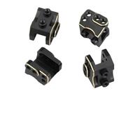 XAQRYQO Parti per Auto RC per AXIAL 90046 90047 SCX10 II AR44 1/10 rc Car Parti di Aggiornamento Copertura Differenziale in Metallo Nero Snodi Sterzanti(F)