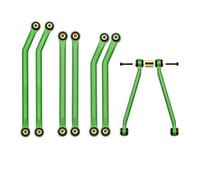 XAQRYQO Parti per Auto RC per Axial SCX24 AXI00002 C10 per JLU per Bronco AXI00006 Parti di Aggiornamento per Cingolati RC in Metallo 1/24 per Set Collegamenti del Telaio(Green)