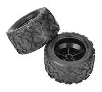 XAQRYQO Parti per Auto RC per HS 18301 18302 18 18312 1/18 RC Auto per Modello Ruota di Scorta Mozzi Cerchio 2 Pezzi Sostituzione della Gomma Adatto