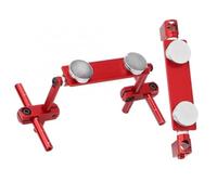 XAQRYQO Parti per Auto RC per HSP D90 per Sakura per Himoto per Redcat 1/10 rc Car Drift Parts 1 Set di Supporti per Carrozzeria Lega Stealth Invisible(Red)