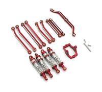 XAQRYQO Parti per Auto RC per JJRC C8801 C8809 AX-8560 1/18 RC Accessori Auto Telecomando Ammortizzatore Asta Set Parti di Ricambio(Red)