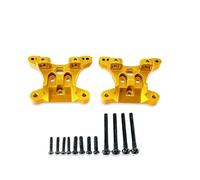 XAQRYQO Parti per Auto RC per SCY1/16 16101 16102 16103 16106 16201 per PRO per Auto RC Ad Alta velocità, Supporti Ammortizzatori Anteriori E Posteriori in Metallo Migliorati(Yellow)