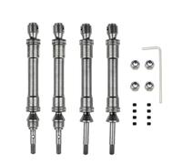 XAQRYQO Parti per Auto RC per Traxxas per Slash 4X4 per per Rustler per VXL per Stampede per Parti RC 1/10 Gruppo Albero di Trasmissione Anteriore E Posteriore CVD Heavy Duty(Silver,4pcs)