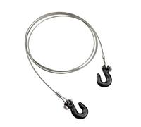 XAQRYQO Parti per Auto RC per Traxxas TRX-4 per Axial Scx10 90046 per Wraith D90 Tf2 rc Car Gancio di Traino in Metallo Catena Decorativa per 1:10 Rc per Rock Crawler(Black,D)