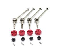 XAQRYQO Parti per Auto RC per WLtoys per 1/14 144010 144001 144002 1/12 124016 124018 124017 124019 RC Auto Parti Aggiornamento Metallo 12mm Adattatore Anteriore E Posteriore Alberi Trasmissione(Red)