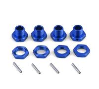 XAQRYQO Parti RC per Arrma 1/7 per Infraction per Limitless per Felony 6S 1/8 per Typhon 6S Adattatore per Mozzo Esagonale in Metallo da 17 Mm con Dado Parti di Aggiornamento per Auto RC(Blue)