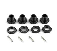 XAQRYQO Parti RC per Arrma 1/7 per Infraction per Limitless per Felony 6S 1/8 per Typhon 6S Adattatore per Mozzo Esagonale in Metallo da 17 Mm con Dado Parti di Aggiornamento per Auto RC(Black)