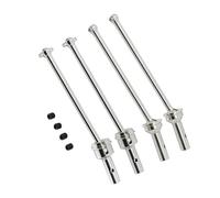 XAQRYQO Parti RC per Arrma 1/8 per Typhon 6S 1/7 per Infraction 6S per Limitless per Felony 6S per BLX Albero Trasmissione Anteriore Posteriore Metallo CVD Parti Aggiornamento Auto RC(Silver,Set)