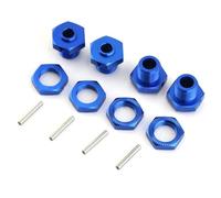 XAQRYQO Parti RC per Arrma 3S 1/8 per Typhon 4x4 3S per Blx per Typhon 4x4 550 per Mega Metal Adattatore Mozzo Esagonale 17 Mm con Dado di Ricambio Parti di Aggiornamento per Auto RC(Blue)