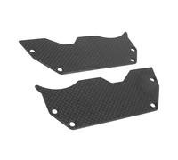 XAQRYQO Parti RC per Arrma 6S per BLX per Limitless per Infraction Diga d'Aria Diffusore Leggero Sinistro E Destro Copriruota in Fibra di Carbonio RC Aggiornamento Parti di Automobili