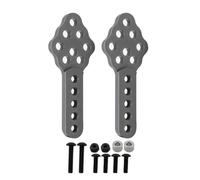 XAQRYQO Parti RC per Axial per SCX10 II 90047 90046 D110 D90 1/10 Supporto Ammortizzatore in Metallo Regola per Altezza Angolo Supporto RC Crawler Aggiornamento Parte Accessori(Gray,Size 2)