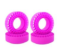 XAQRYQO Parti RC per Axial per SCX10 per Capra per TRX4 per TRX6 per MST per CMX VS4-10 1/10 108mm 1.9 Pollici Pneumatici Modifica Inserti Pneumatici Fai da Te Parti RC Crawler(Purple)