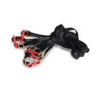 XAQRYQO Parti RC per Axial per SCX10 per TRX4 per TRX6 YK4102 per RGT 86100 5 Pezzi Portapacchi Corda Cavo per Bagagli Cinghie Fibbia 300MM 1/8 1/10 RC Crawler Auto Decorare(Red)