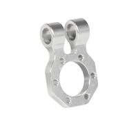 XAQRYQO Parti RC per SCX10 II per TRX4 Sport Power per Wagon per Cliffhanger per LCG Telaio Corpo Fai da Te 1/10 RC Crawler in Metallo Anteriore Posteriore Modulare Paraurti Bull Bar(Silver,Shackle)