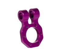 XAQRYQO Parti RC per SCX10 II per TRX4 Sport Power per Wagon per Cliffhanger per LCG Telaio Corpo Fai da Te 1/10 RC Crawler in Metallo Anteriore Posteriore Modulare Paraurti Bull Bar(Purple,Shackle)