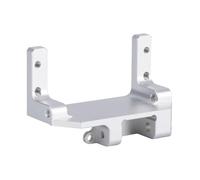 XAQRYQO Parti RC per SCX10 III AR45P Servo in Alluminio Staffa di Montaggio Base del Basamento 1/10 RC Auto Crawler Portale ASSE Aggiornamento Parti di Modifica Accessori Auto(Silver)