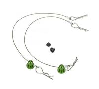 XAQRYQO Parti RC per Traxxas per Hsp per Arram per Axial per Ecx 1/10 160mm Anti-Perdita Carrozzeria Clip Filo Perno con Vite di Fissaggio RC Auto Ricambi Accessorio(Green)
