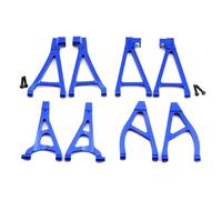 XAQRYQO Parti RC per Traxxas per Summit per E-Revo per VXL 1/16 Set Bracci Sospensione Anteriori Posteriori Superiori Inferiori in Metallo 7131 7132R Parti Aggiornamento Auto RC Accessori(Blue,Set)