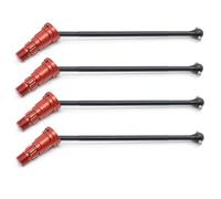 XAQRYQO Parti RC per Traxxas per X-Maxx 6S 8S 1/5 per Monster Truck RC Auto Aggiornamenti Parti in Metallo Anteriore E Posteriore Albero Motore CVD Accessori di Ricambio(Red,Size 1)