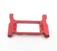 XAQRYQO Parti RC per TRX4 1/10 Metallo Anteriore Posteriore Telaio Brace Traversa Servo Montaggio Accessori Auto di Modifica RC Crawler Auto Parti di Aggiornamento(Red,Front)