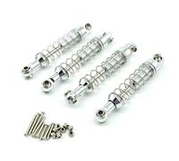 XAQRYQO Parti RC per WPL C14 C34 C24 per MN D96 D99 D91 D90 D99S MN98 MN90 MN99S 4 Pezzi Ammortizzatore in Metallo Ammortizzatore RC Auto Aggiornamenti Parti Accessori(Silver)