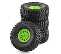 XAQRYQO Pneumatici in Gomma RC per ARRMA per Mojave per TRAXXAS 1/7 RC Auto Fuoristrada per Buggy 4 Pezzi 135mm per Pneumatico per Camion per Desert Short Course 17mm Ruota Esagonale(Green)