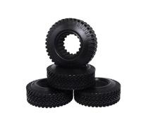 XAQRYQO Pneumatici in Gomma RC per Axial per SCX10 1:10 rc Car Truck Crawler 4 Pezzi Ruote Beadlock Pneumatico Ruota Gomma da 1,9 Pollici 98 Mm