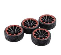 XAQRYQO Pneumatici in Gomma RC per HSP 94123/94122/94103/D4/D3 per HPI 9068 Tutti 1/10 RC Pneumatici per Corsa Auto Gomma su Cerchione per Strada Misura 4 Pezzi(B10)