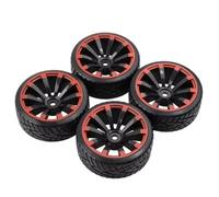 XAQRYQO Pneumatici in Gomma RC per HSP 94123/94122/94103/D4/D3 per HPI 9068 Tutti 1/10 RC Pneumatici per Corsa Auto Gomma su Cerchione per Strada Misura 4 Pezzi(C10)