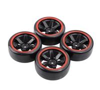 XAQRYQO Pneumatici in Gomma RC per HSP 94123/94122/94103/D4/D3 per HPI 9068 Tutti 1/10 RC Pneumatici per Corsa Auto Gomma su Cerchione per Strada Misura 4 Pezzi(A6)