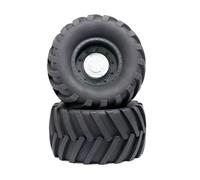 XAQRYQO Pneumatici in Gomma RC per Losi per LMT per Arrma per Kraton per Traxxas per Maxx 1/8 per Monster Truck Parti per Buggy Pneumatici Ruota da 173 Mm 17 Esagonale(Black)