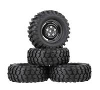 XAQRYQO Pneumatici per Auto RC per SCX10 RC Telecontrollo Modello di Pneumatico per Auto Simulato Ghiaia Pneumatici da 1.9 "Pneumatici 108mm Ruota 12mm Mozzo Esagonale(K)