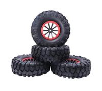 XAQRYQO Pneumatici per Auto RC per SCX10 RC Telecontrollo Modello di Pneumatico per Auto Simulato Ghiaia Pneumatici da 1.9 "Pneumatici 108mm Ruota 12mm Mozzo Esagonale(D)